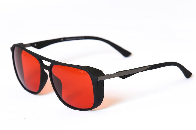 VEGAS Full Rim Square Men Red  Sunglasses V2039 C5 - Image 2